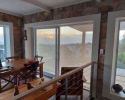 View of External Drop Awnings from inside Drop Awnings